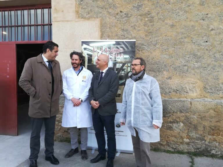 Visita del Viceconsejero de Desarrollo Rural de la Junta de Castilla y León y Director General del ITACyL al Molino de Piedra