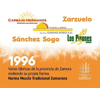 Varias fábricas de la provincia de Zamora moliendo su propia harina. Harina Mezcla Tradicional Zamorana