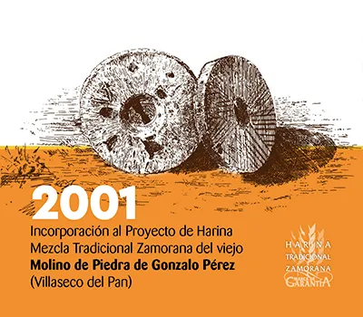 Incorporación al Proyecto de Harina Mezcla Tradicional Zamorana del viejo Molino de Piedra de Gonzalo Pérez (Villaseco del Pan)